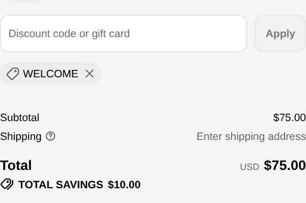 Abaco Polarized checkout with code WELCOME applied to Chelsea - Tortoise/Blue Gradient: $10.00 off, total $75.00