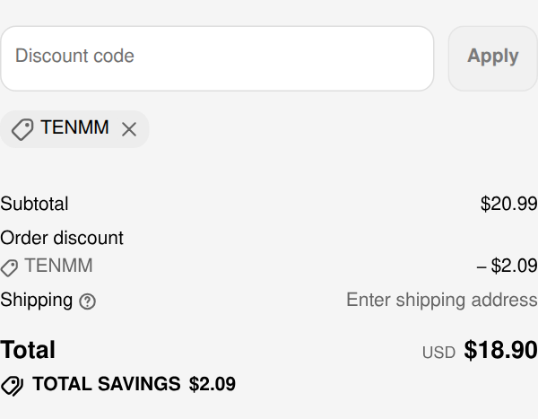 ALLPOWERS checkout with code TENMM applied to ALLPOWERS Solar PV Connection Cable XT60 to USB-C: $2.09 off, total $18.90